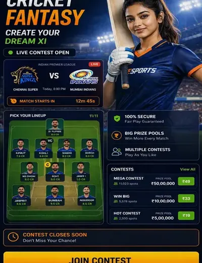 Satta341 (satta341) fantasy cricket & matchday visual 3